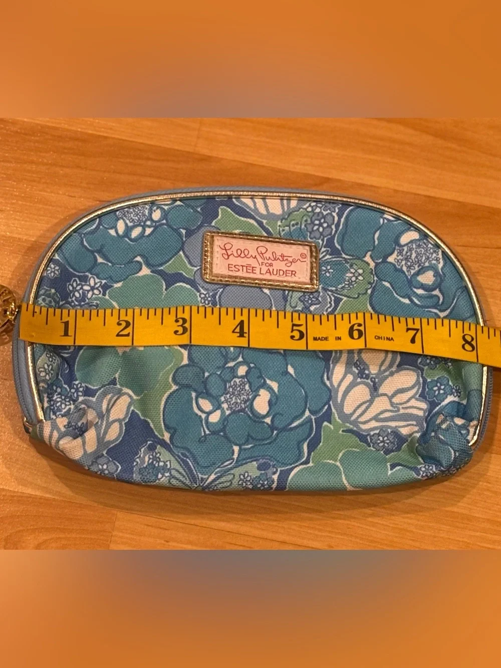 Lilly Pulitzer Estée LauderBlue Floral Cosmetic Pouch